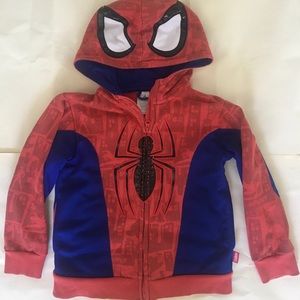 Disney Store Spiderman Full Zip Hoodie